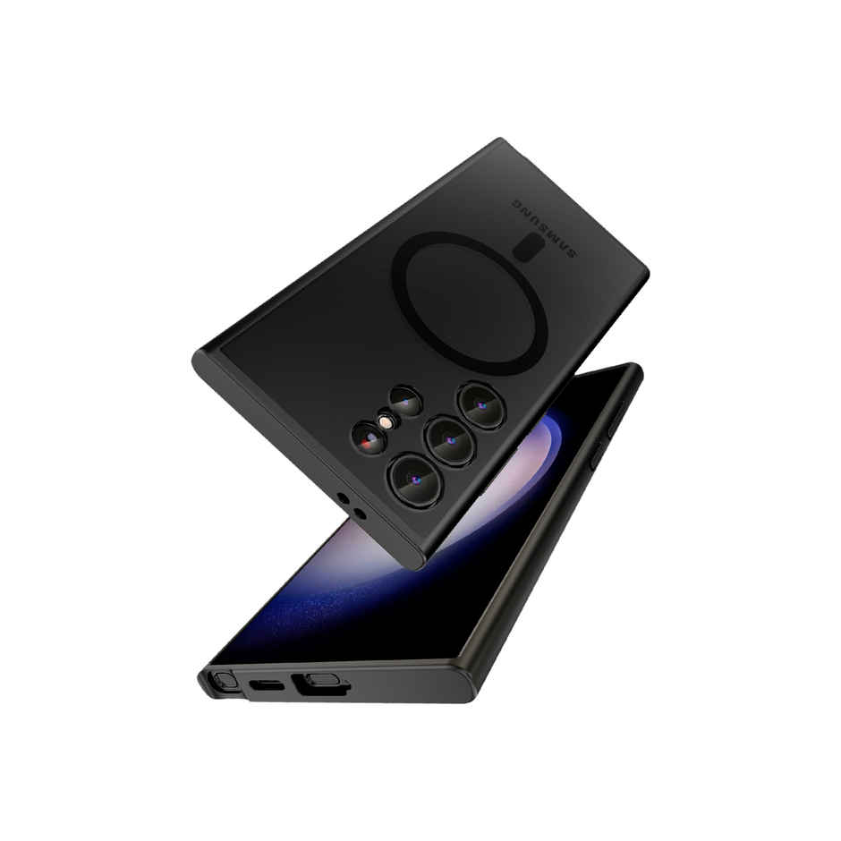 DailyObjects Black Nimbus Magnetic Phone Case Cover For Samsung Galaxy S24 Ultra
