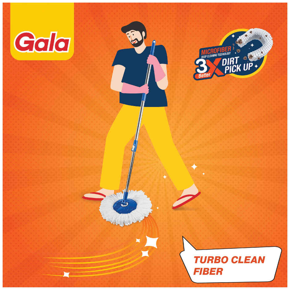 Gala Spin Mop Spare Handle With Refill