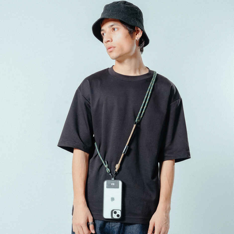 DailyObjects Beige-Green Crossbody Phone Lanyard - Cord