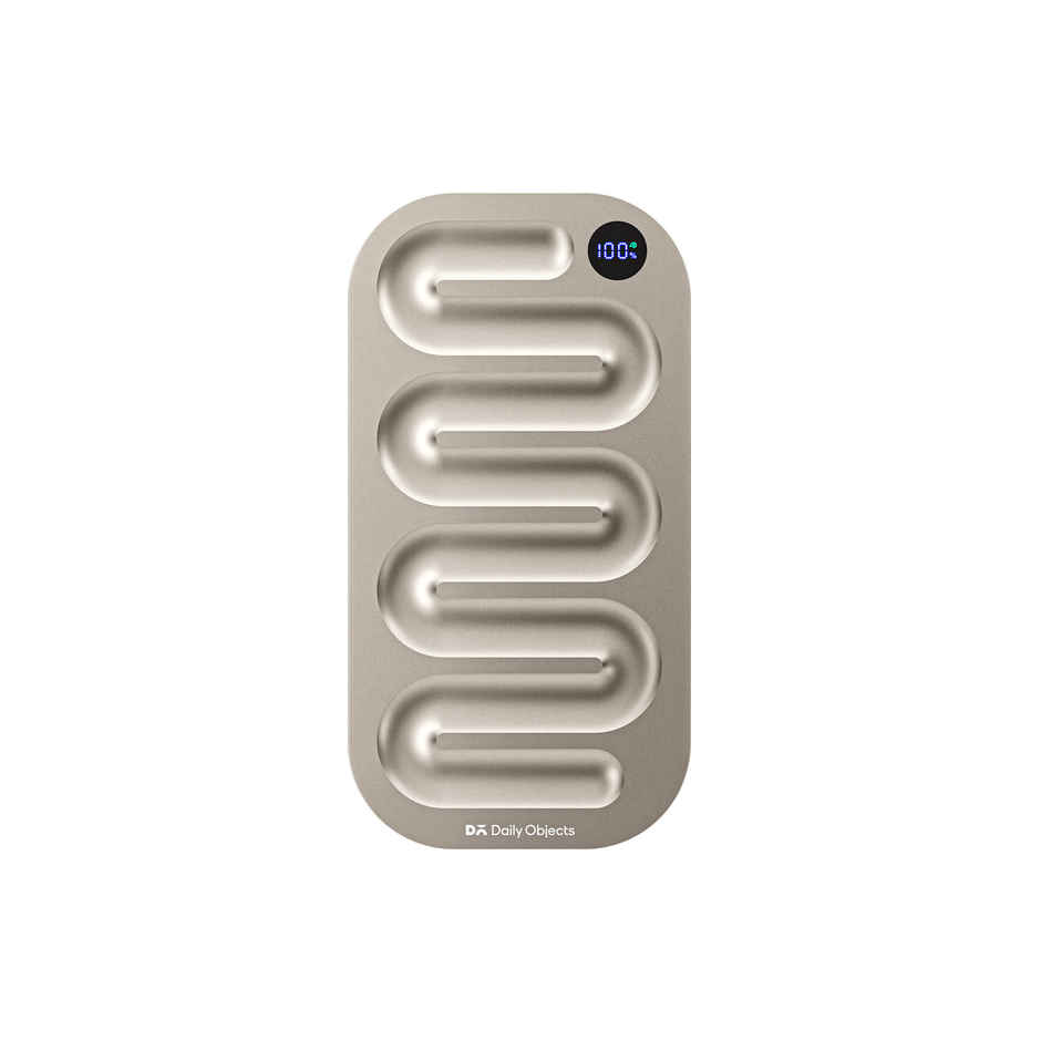 Dailyobjects Loop Universal Aluminium Power Bank 10000 mAh | Titanium