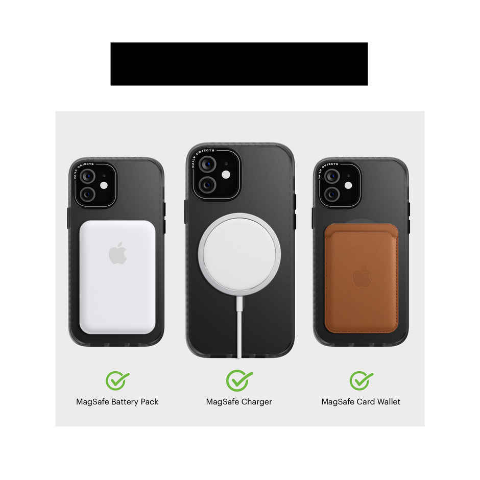 DailyObjects iPhone 12 Black Nimbus MagSafe Phone Case