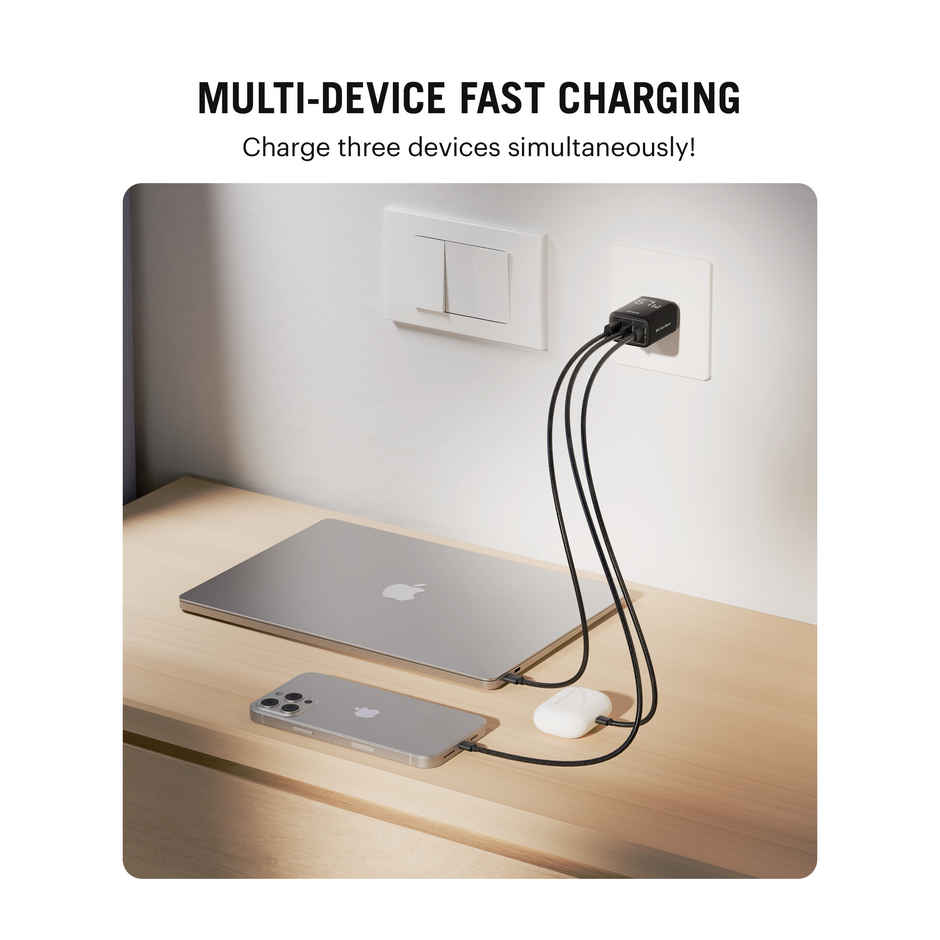 DailyObjects SURGE 3 Port 67W GaN Charger