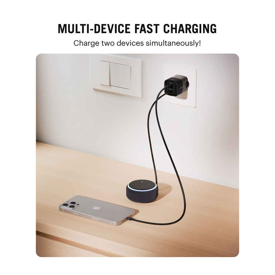DailyObjects SURGE Twin Port 45W GaN Charger