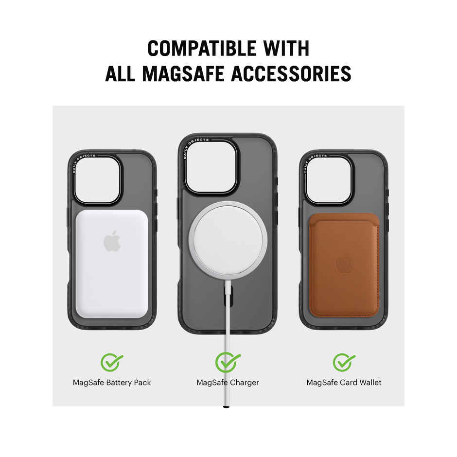 DailyObjects iPhone 16 Pro Black Nimbus MagSafe Phone Case