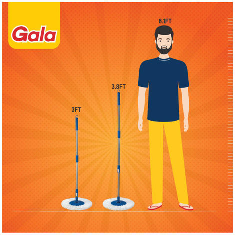 Gala Spin Mop Handle With Refill