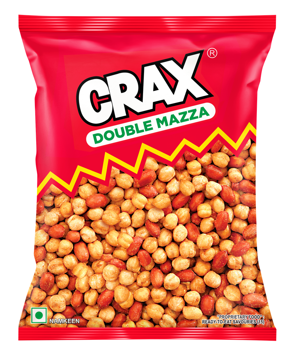 Crax Double Mazza Roasted Chana Peanuts Namkeen Snacks Combo