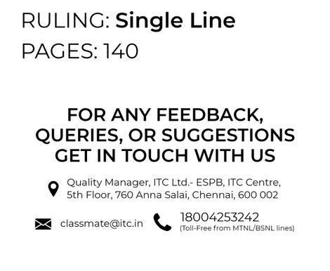 Classmate Interaktiv Single Line AR Notebook (297 x 210 mm, Assorted)