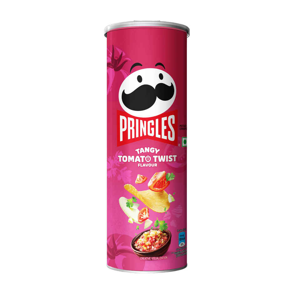 Pringles Potato Chips Tangy Tomato Twist Flavour