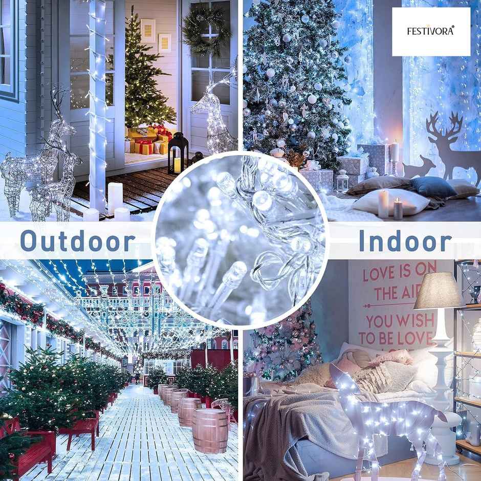 Festivora White Color Pixel Led String Light | Rice Light For Festival | Room Decoration