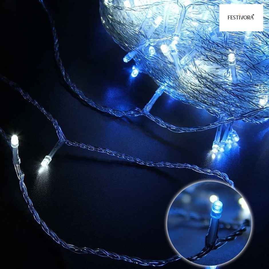 Festivora Blue Color Pixel Led String Light | Rice Light For Festival, Room Decoration