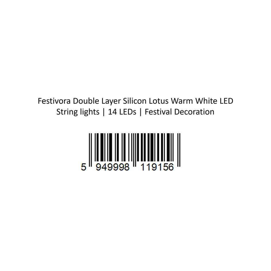Festivora Double Layer Silicon Lotus Warm White LED String lights - Buy ...