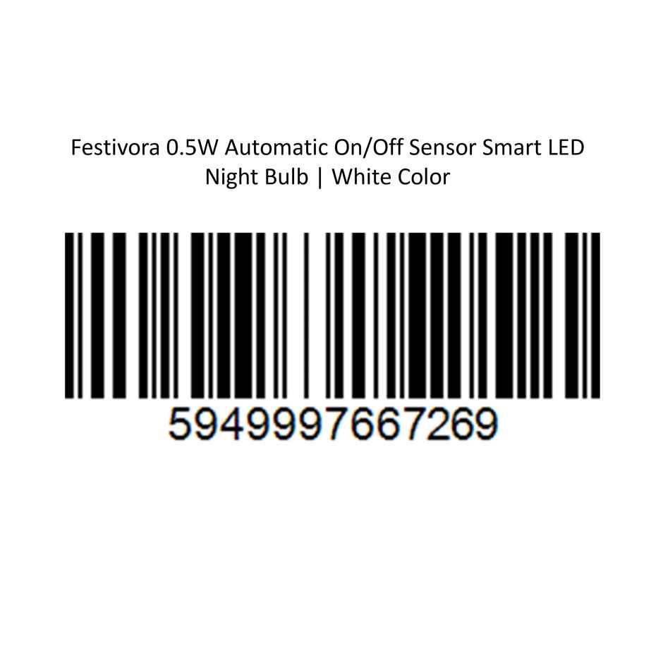 Festivora Smart Night Sensor White Light Bulb | Auto ON in Dark, OFF in Bright