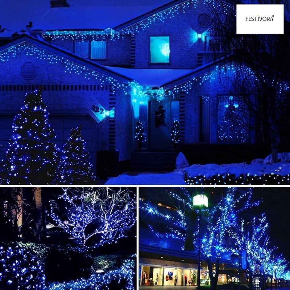 Festivora Blue Color Pixel Led String Light | Rice Light For Festival, Room Decoration