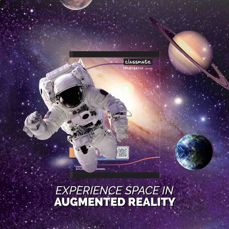 Classmate Interaktiv Single Line AR Notebook (297 x 210 mm, Assorted)