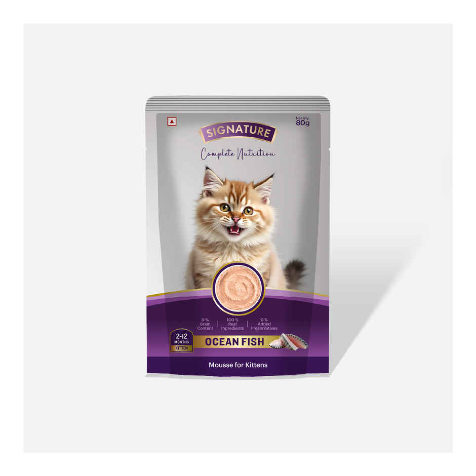Signature Grain Zero Ocean Fish Mousse Kitten Wet Food