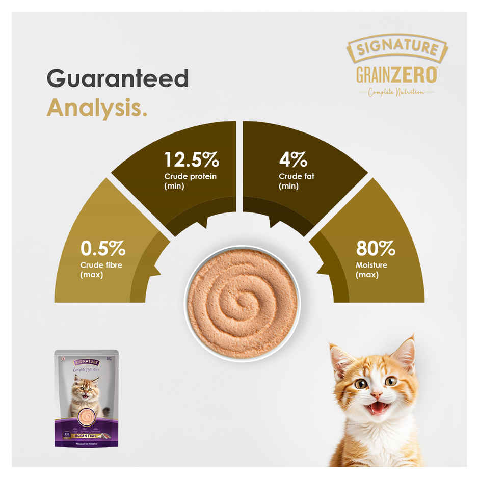 Signature Grain Zero Ocean Fish Mousse Kitten Wet Food
