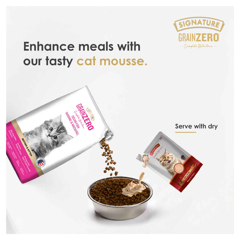 Signature Grain Zero Salmon Mousse Kitten Wet Food