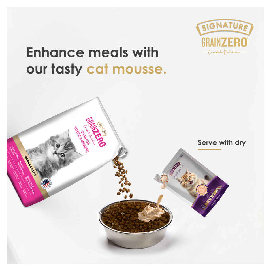 Signature Grain Zero Ocean Fish Mousse Kitten Wet Food