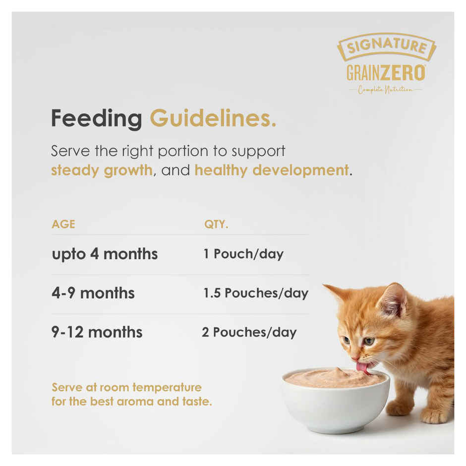 Signature Grain Zero Salmon Mousse Kitten Wet Food