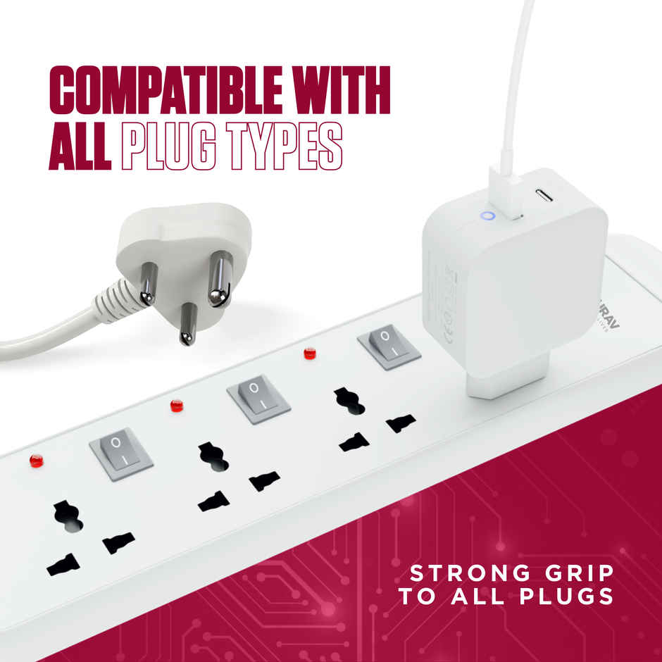 Gourav ProGuard 4 Plus 4 4 Meter Power Strip