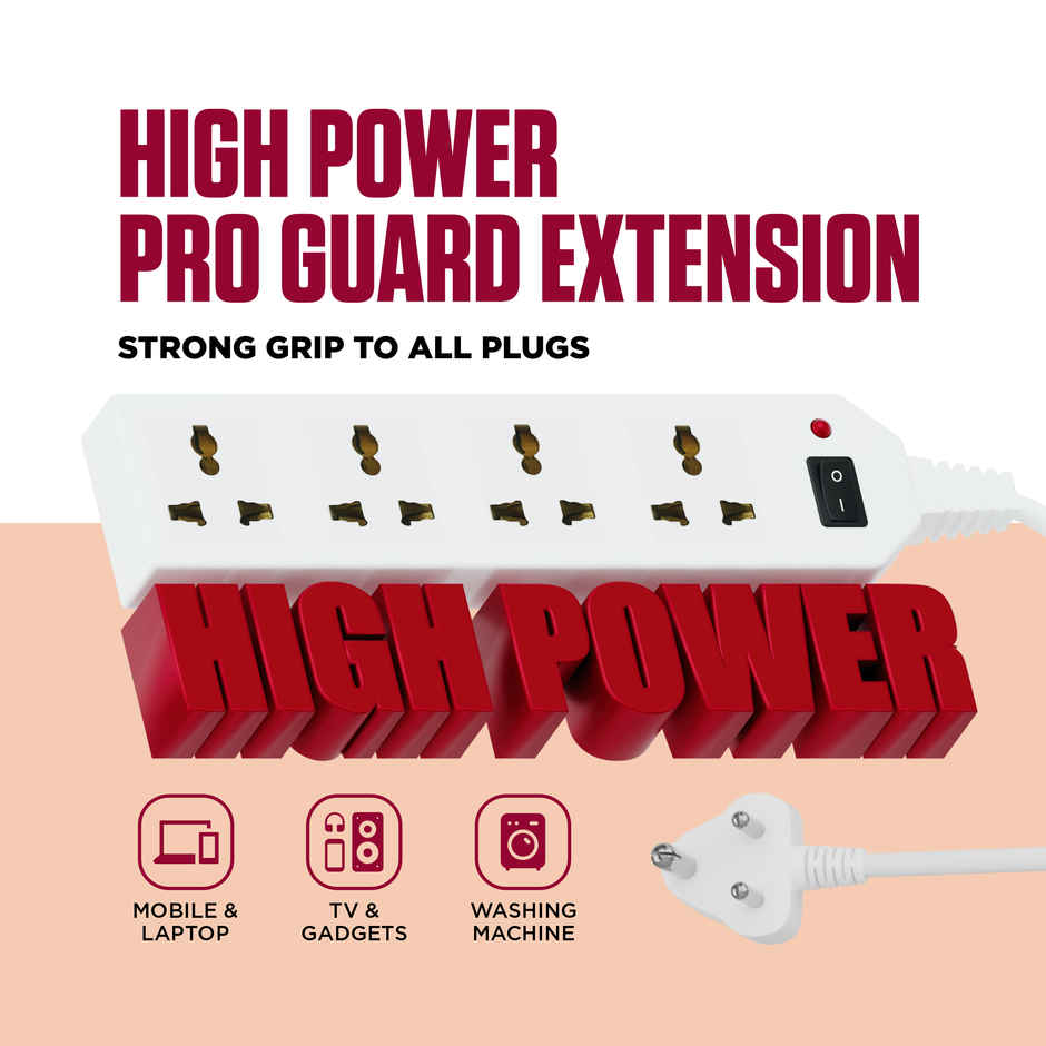 Gourav ProGuard 4 Plus 1 4 Meter Power Strip