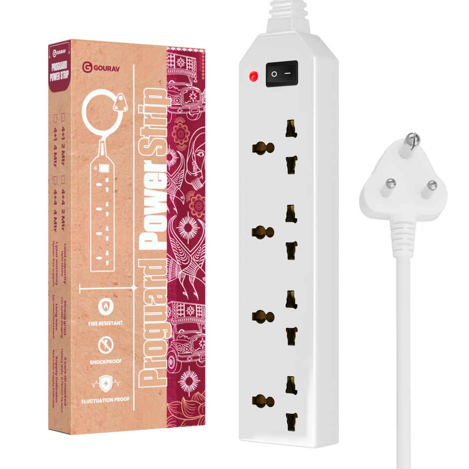 Gourav ProGuard 4 Plus 1 4 Meter Power Strip