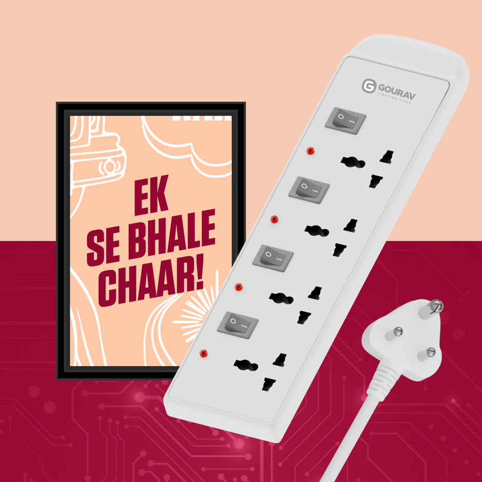 Gourav ProGuard 4 Plus 4 4 Meter Power Strip