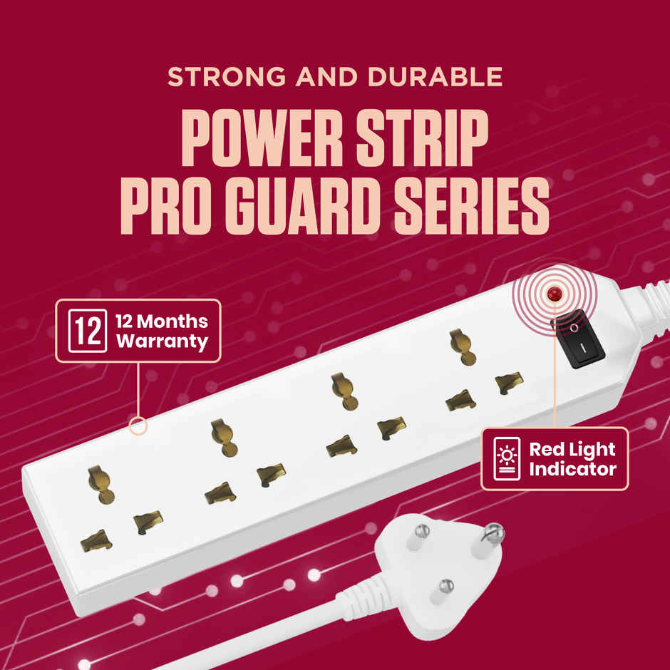 Gourav ProGuard 4 Plus 1 4 Meter Power Strip
