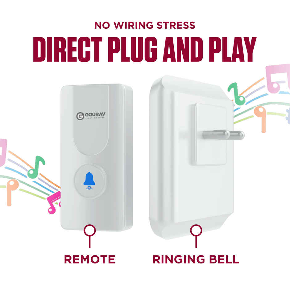 Gourav Ringo Wireless Door Bell with Remote