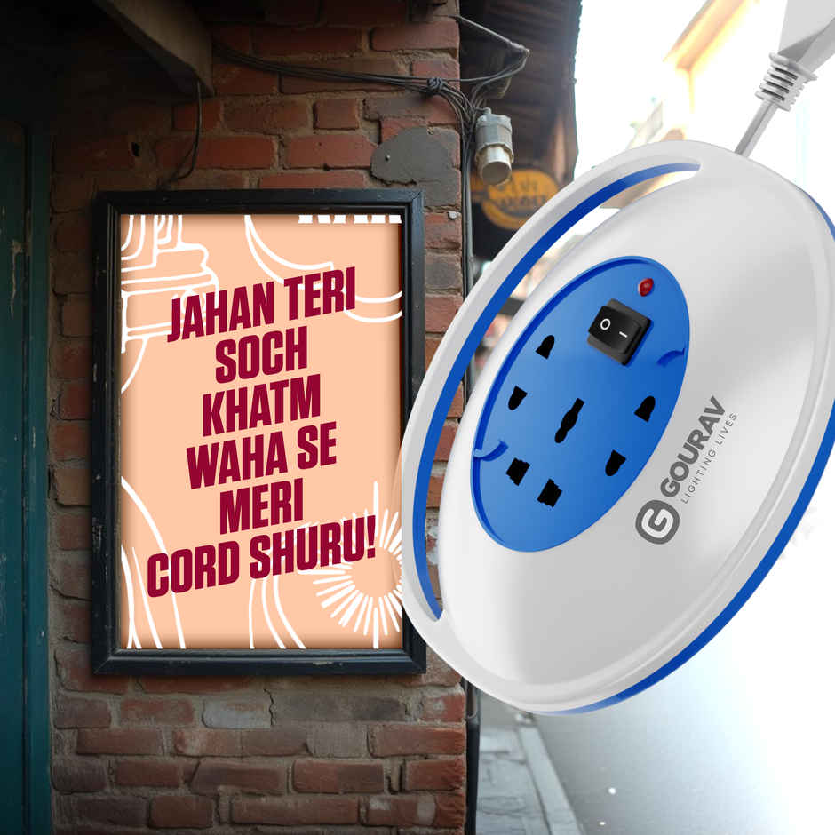 Gourav SafeGuard Flex Box 7 Meter Extension Cord