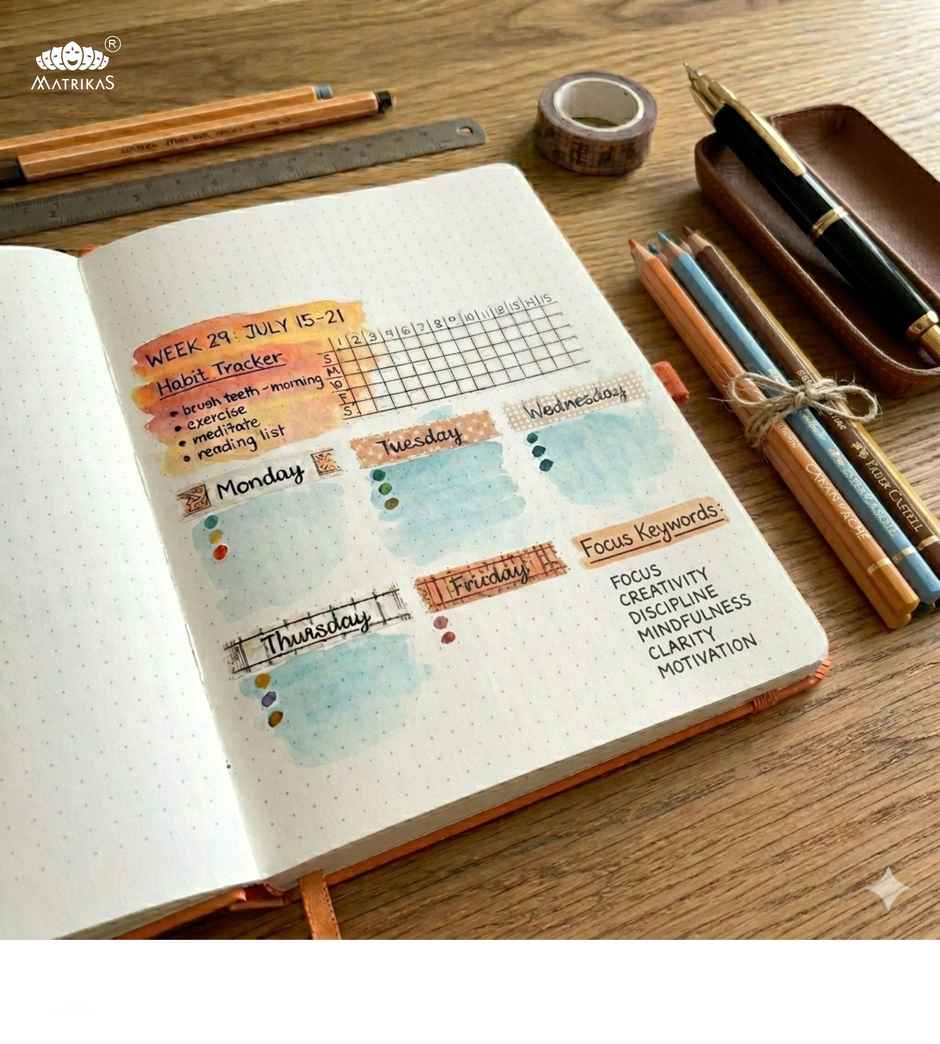 Matrikas Signature Elite Dot Grid Journal |Dotted| Hardbound |A5 Size | Purple