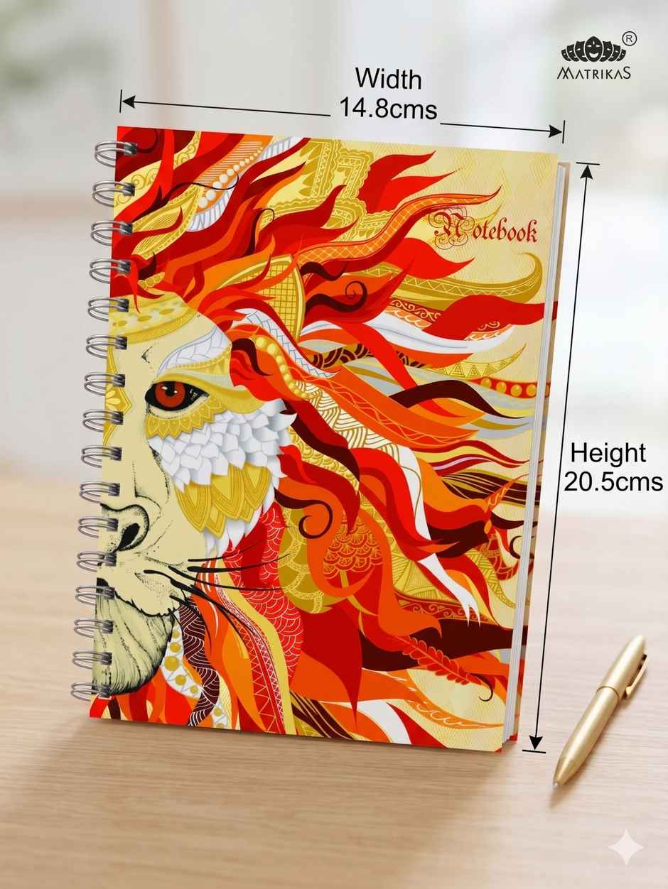 Matrikas Premium Sprial Notebook|Ruled| Wire-O-Wire | A5 Size | 224 Pages