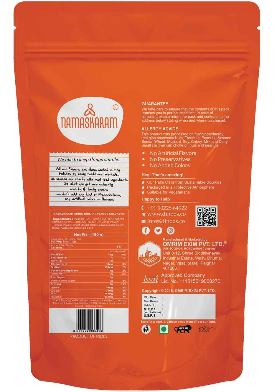 Namaskaram Peanut Crackers