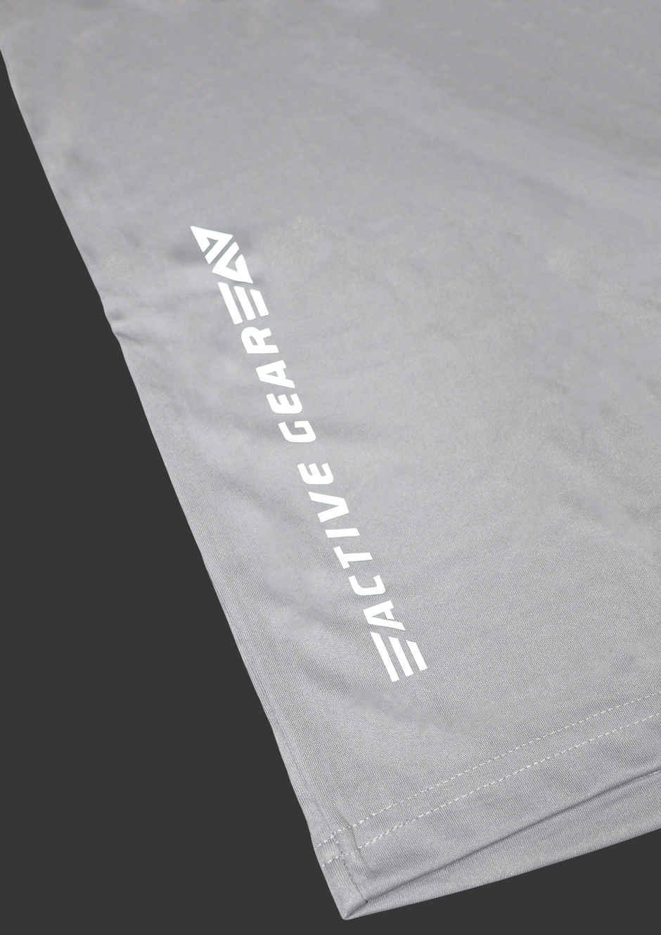 FTX Men's Full Sleeve Solid Polyester Casual Sports T-Shirt | Regular Fit | Light Grey - L