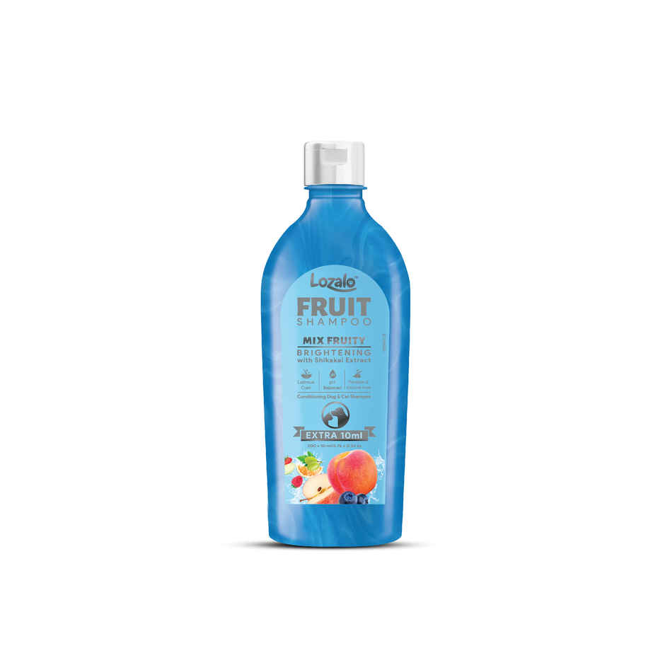 Lozalo Fruit Pet Shampoo Mix Fruit pH Balanced Paraben Free for Dogs and Cats