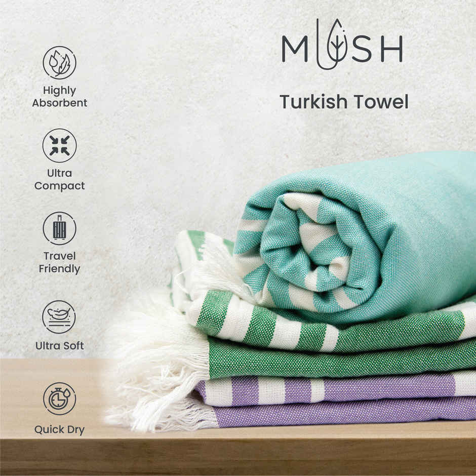 Mush 100 Bamboo Bath Towel 250 GSM Soft Absorbent Quick Dry Lightweight 59x29 in Lavender