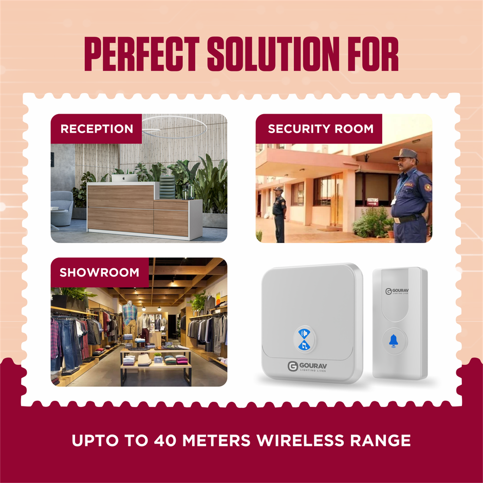 Gourav Ringo Wireless Door Bell with Remote