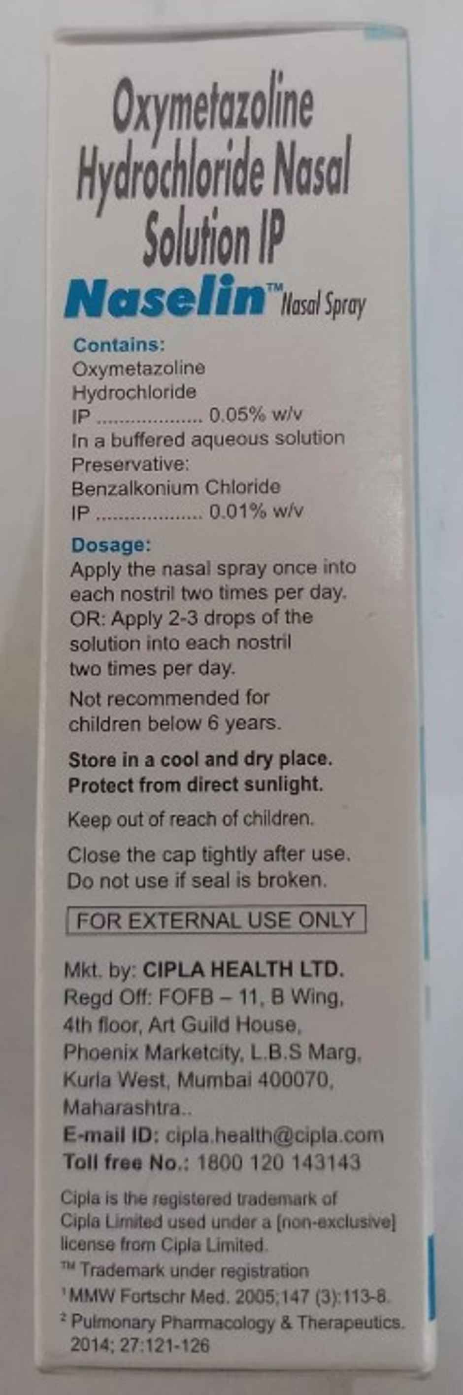 Naselin Nasal Spray