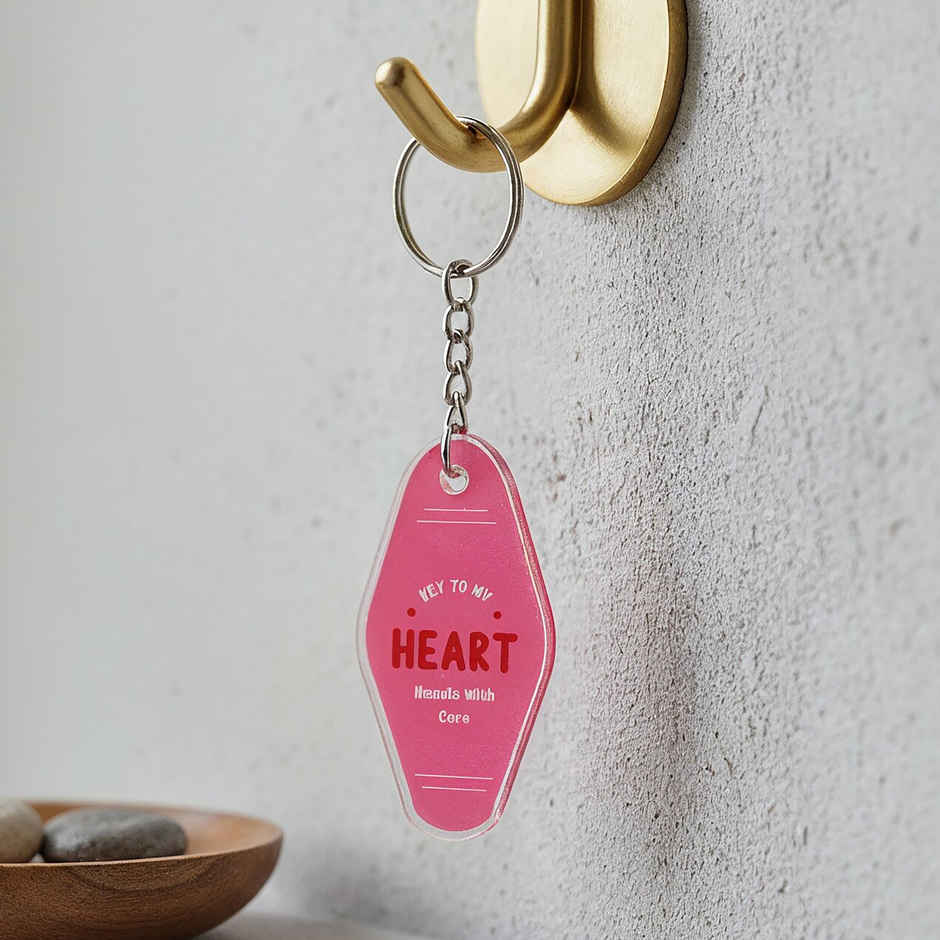 Key to My Heart Keyring | Small Gift for Loved Ones | Oye Happy