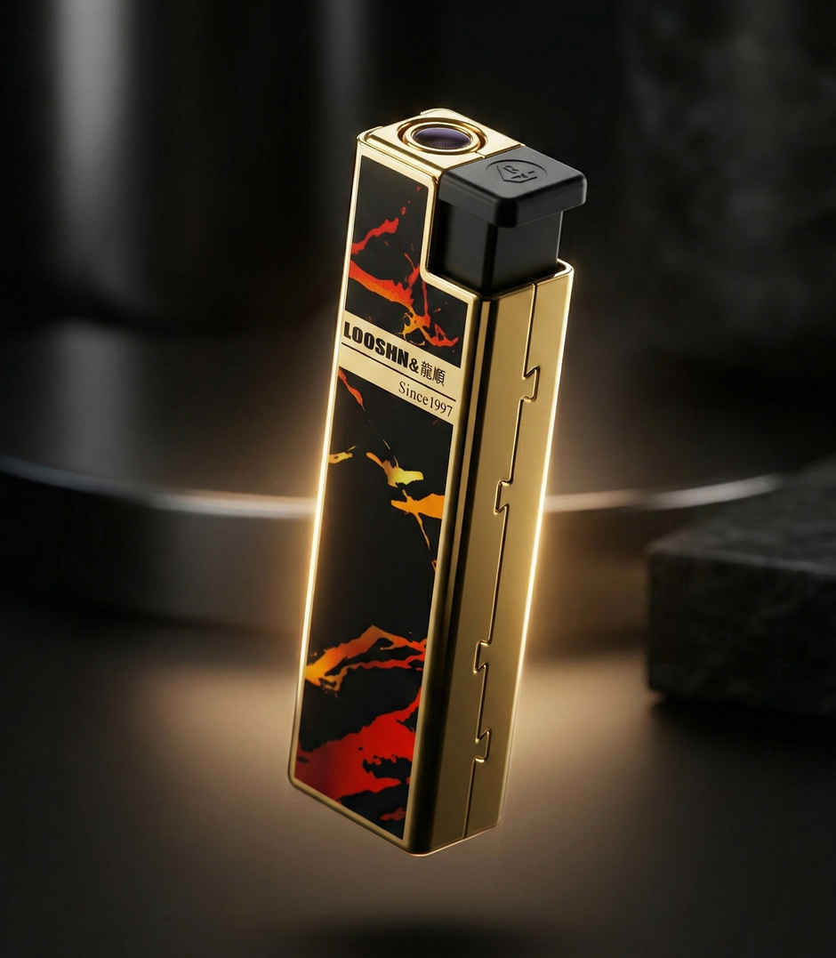 FLIK Gold Slim Jet Flame Lighter | Jet Flame
