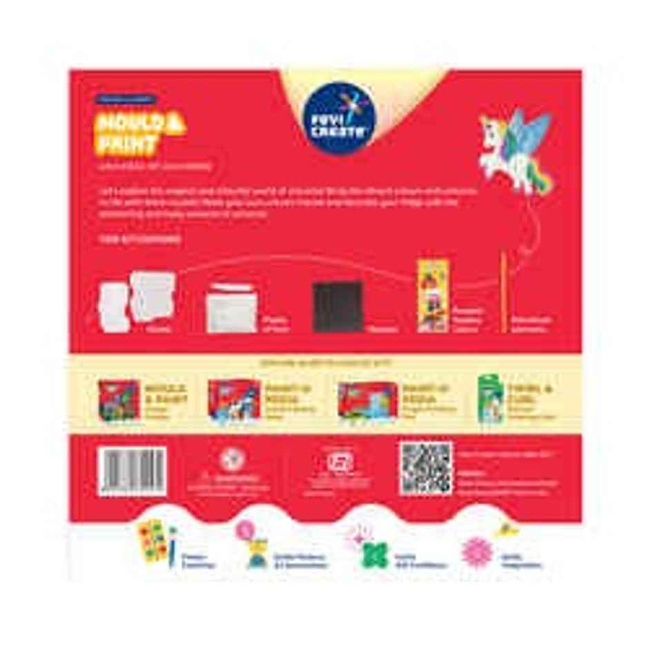 Fevicreate Mould & Paint Universe of Unicorn Kit for Kids| Badges & Fridge Magnets
