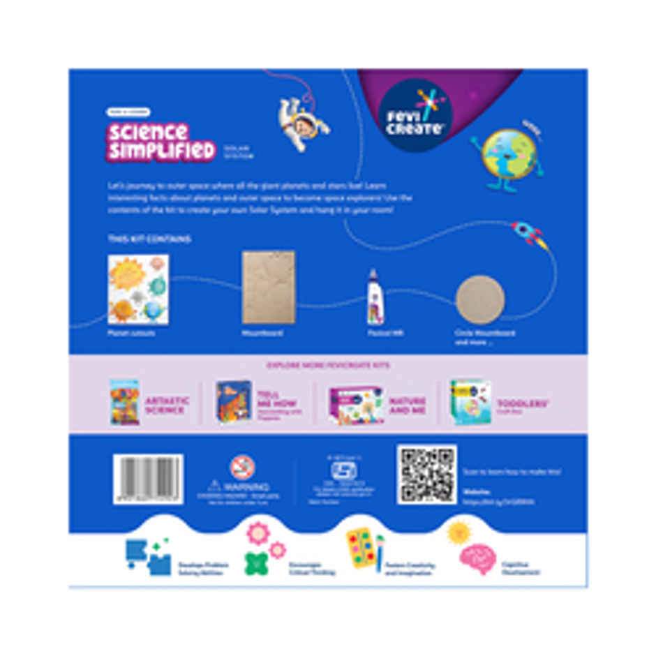 Fevicreate Science Simplified DIY Solar System Educational Game for Kids