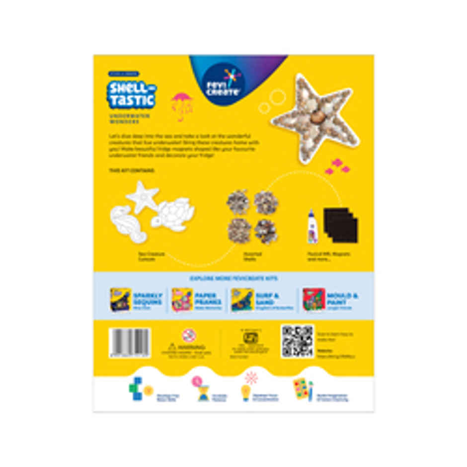 Fevicreate DIY Shell Tastic Fridge Magnet Art Craft Kit