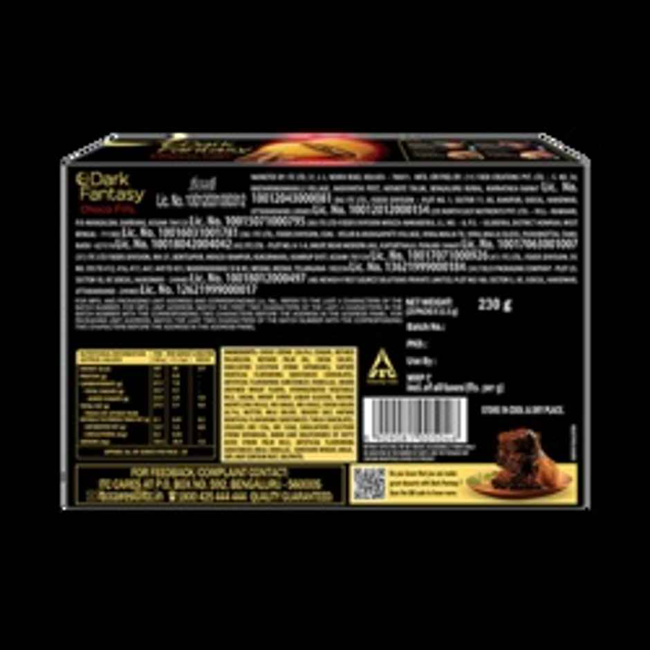 Sunfeast Dark Fantasy Choco Fills, Original Filled Cookies with Choco Crème | Perfect Snack