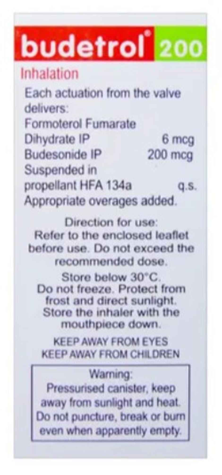 Budetrol 200 Inhaler