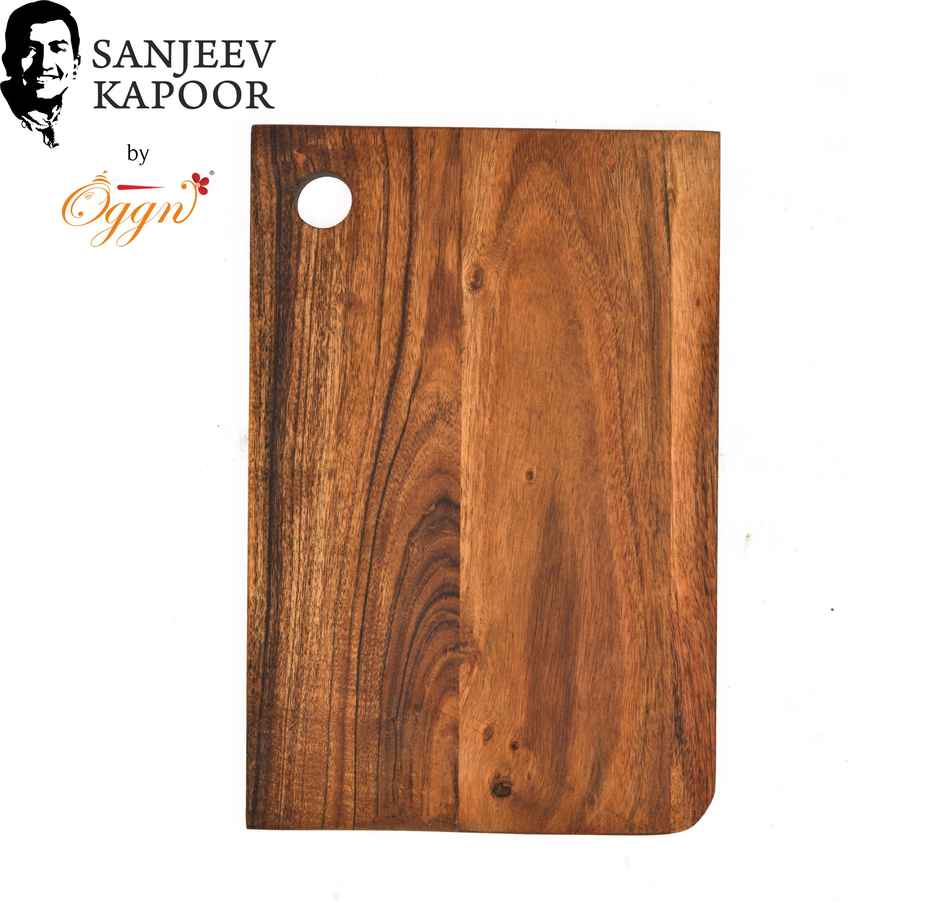 Sanjeev Kapoor by OGGN Wooden Cutting,Serving Board for Vegetables,Fruits & Cheese - 10x7 Inch
