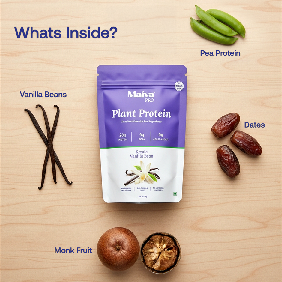 Maiva Pro Plant Protein Powder - Kerala Vanilla Bean