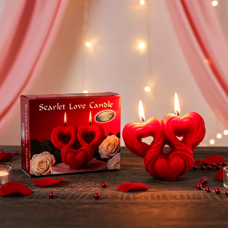 Scented 3D Valentine's Day Heart Candle | Prosperro Lumo