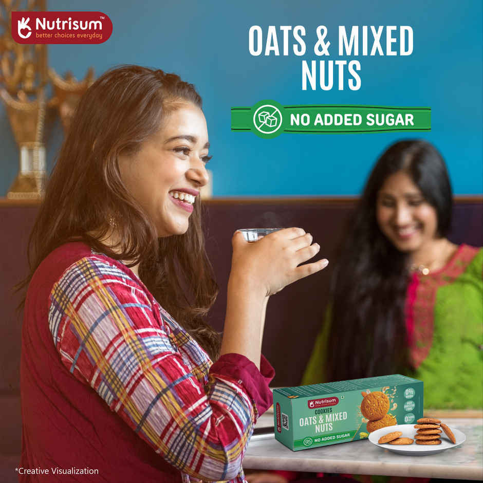 Nutrisum Oats Cookies - No Added Sugar - Mixed Nuts