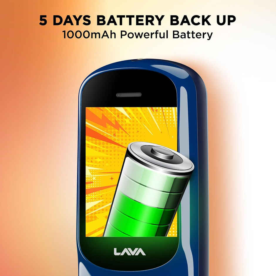 Lava A1 Josh Dual Sim Keypad Mobile | 1.77" Display | 1000 mAh Battery | Bol Feature | Blue Silver